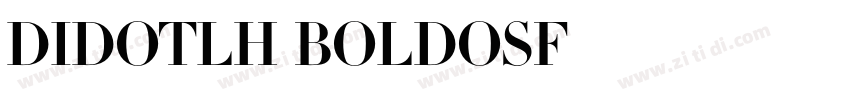 DidotLH BoldOsF字体转换